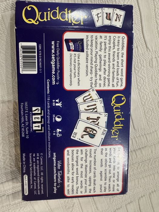 Quiddler бордова игра