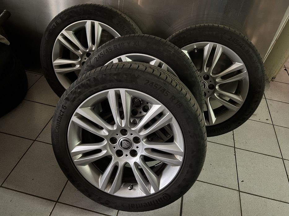 Jante originale Jaguar R18.  5x108 + anvelope vara 245/45/18