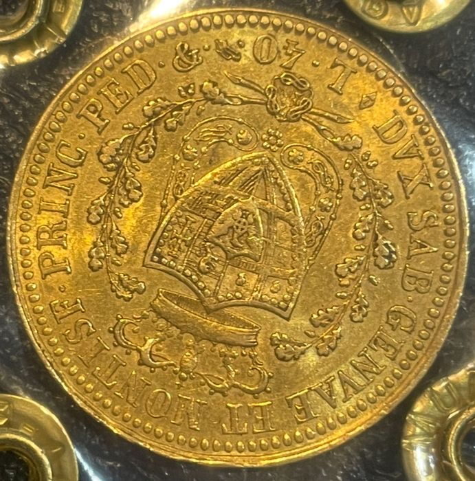 Златна монета Карло Феличе ди Савоя