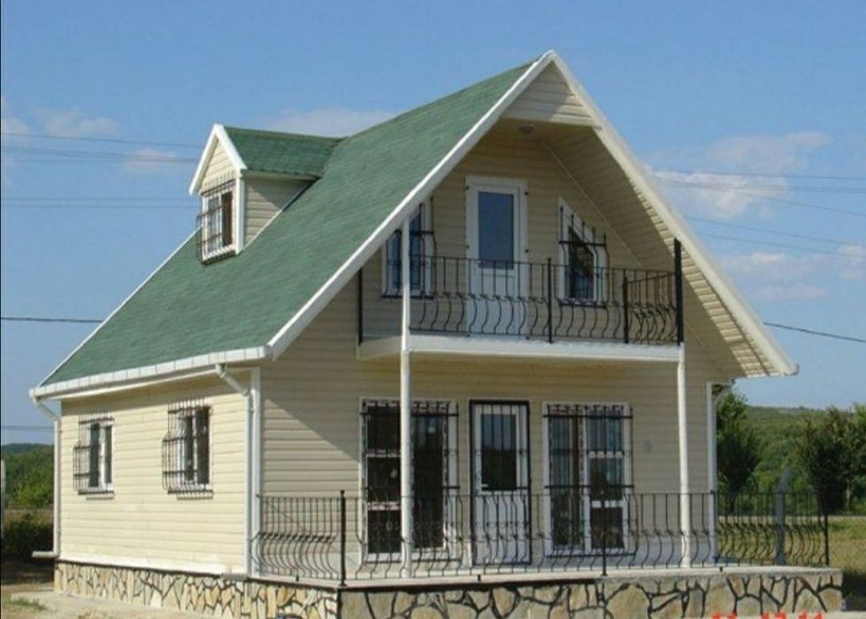 Construcții case pe structura metalică