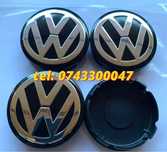 Set 4 Buc Capace Janta Aliaj Negru Cu Argintiu Vw