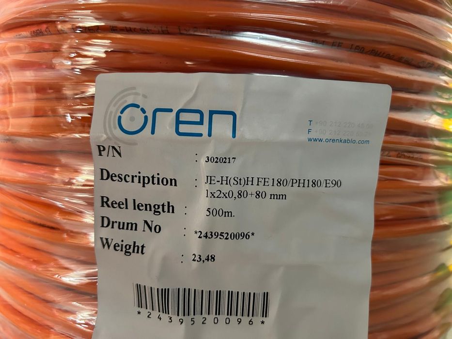 Cablu Incendiu 1X2X0,8+80mm OREN