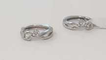 Cercei aur alb, 14k, 1.69g (b66647.5/ Ag2 Tudor1)