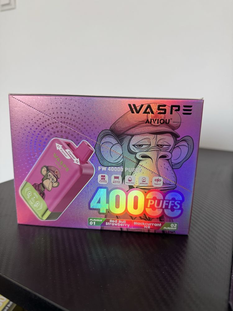 Vape 40,000 arome duble reincarcabil
