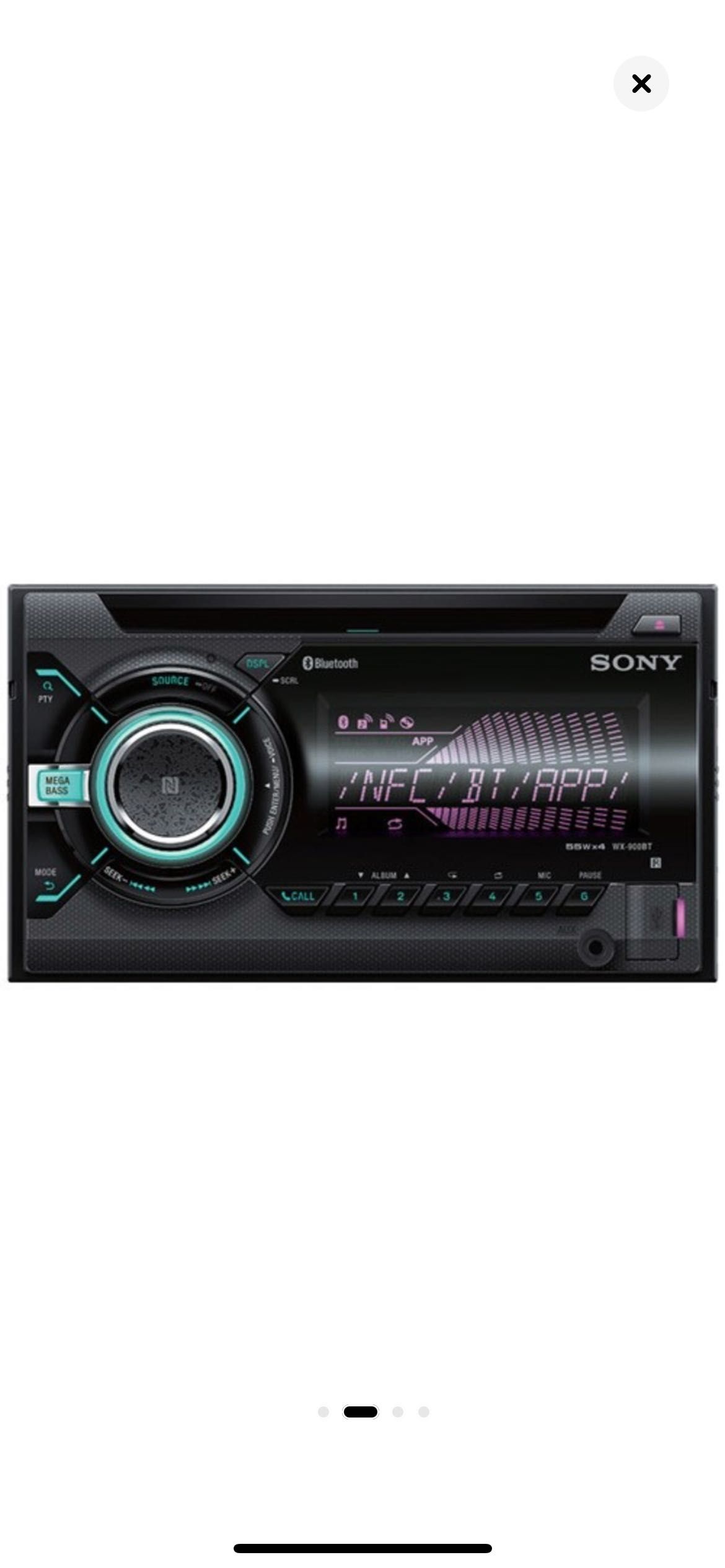 Radio CD auto Sony WX900BT, 4 x 55 W, 2DIN, USB, AUX, NFC, Bluetooth