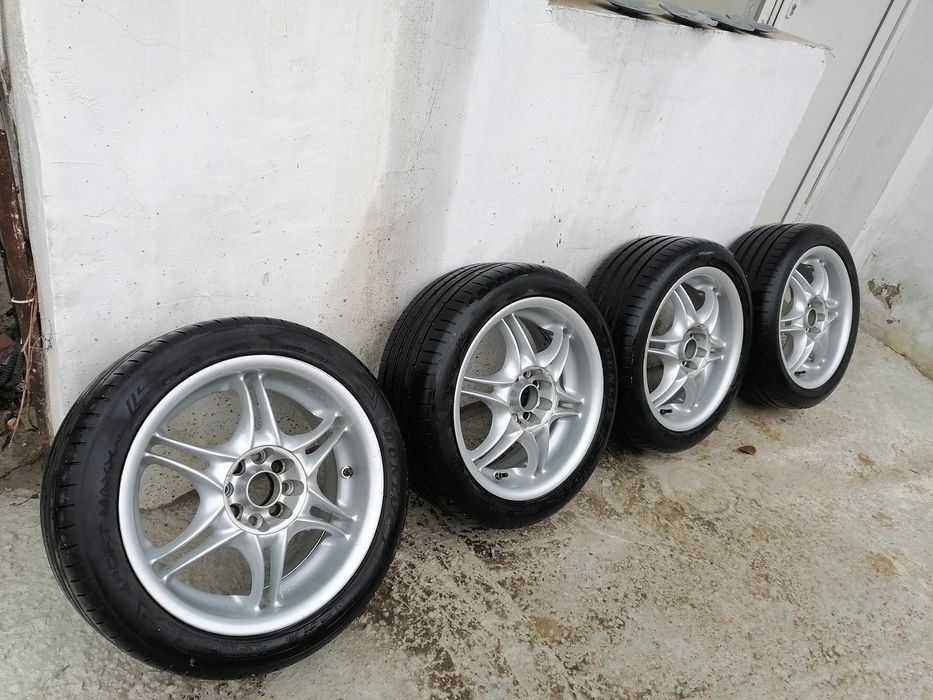 Джанти 4х114.3 17" с много добри гуми Дънлоп