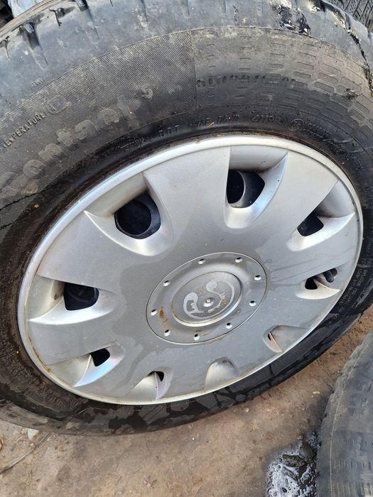 Jante tabla R15 5*112+anvelope vara continental