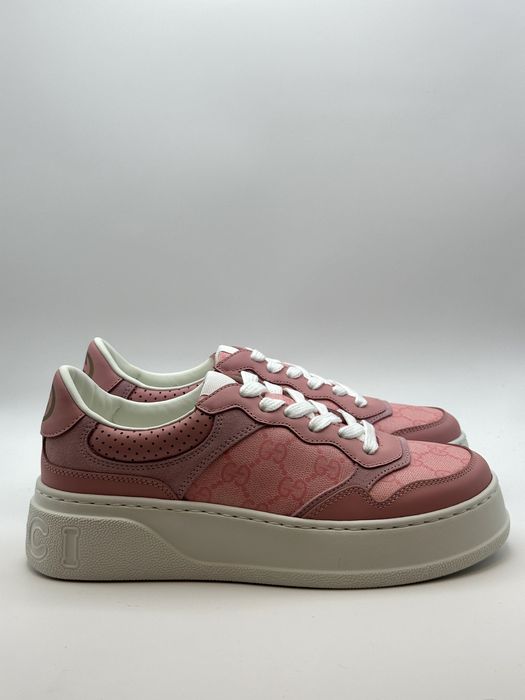 Gucci Classic Pink White Sole Sneakers