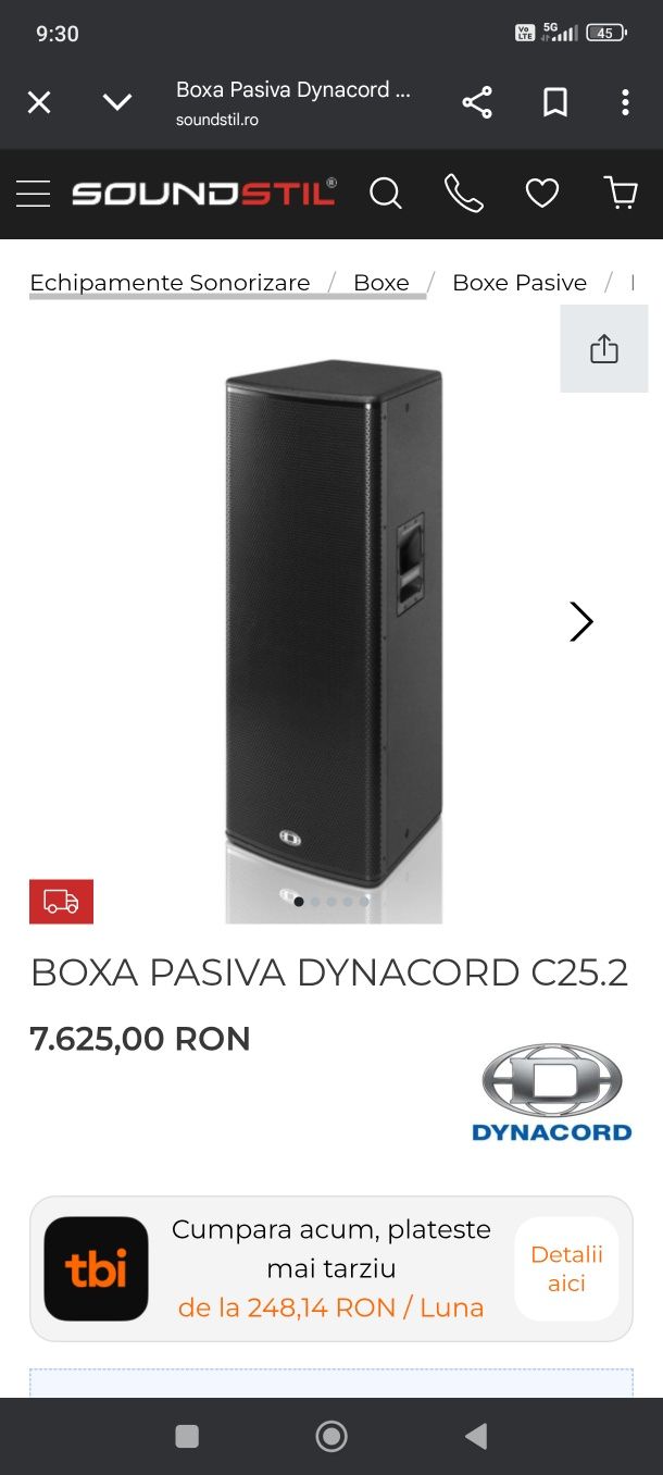 Boxe Dynacord c25.2