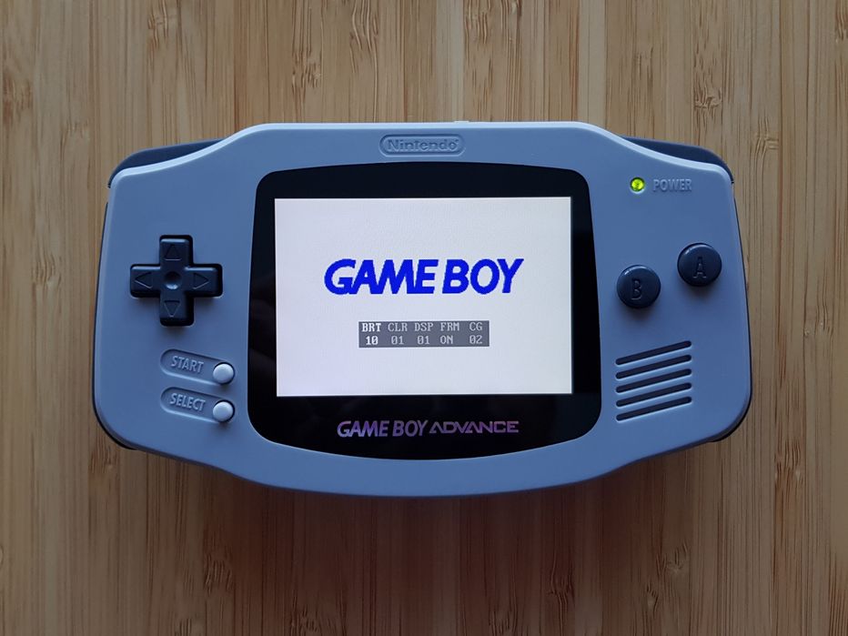 Nintendo Game Boy Advance GBA M2 IPS screen with brightness control