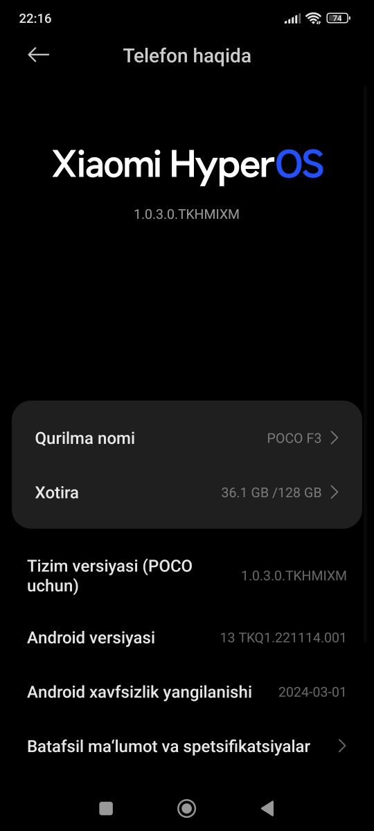 Poco F3   8/128gb
