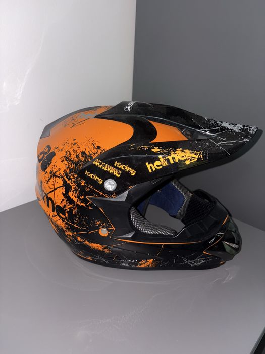 Cască full fece portocalie