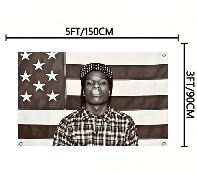 Asap rocky флаг в комнату