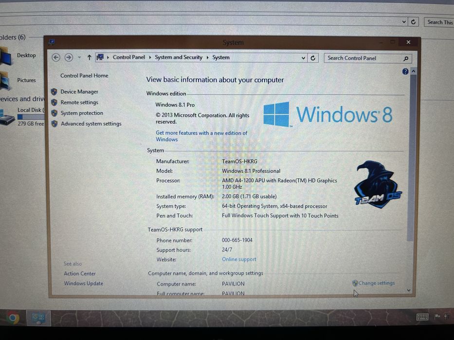 Laptop HP Pavilion cu TouchScreen 13” win 8.1 pro