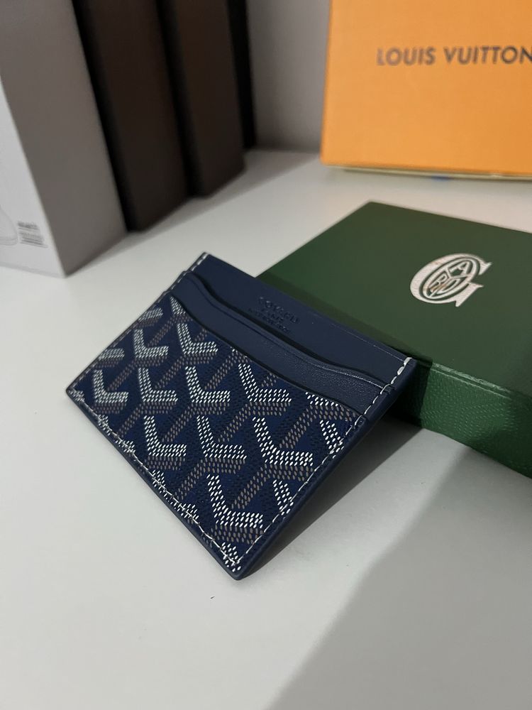 Goyard cardholder albastru inchis