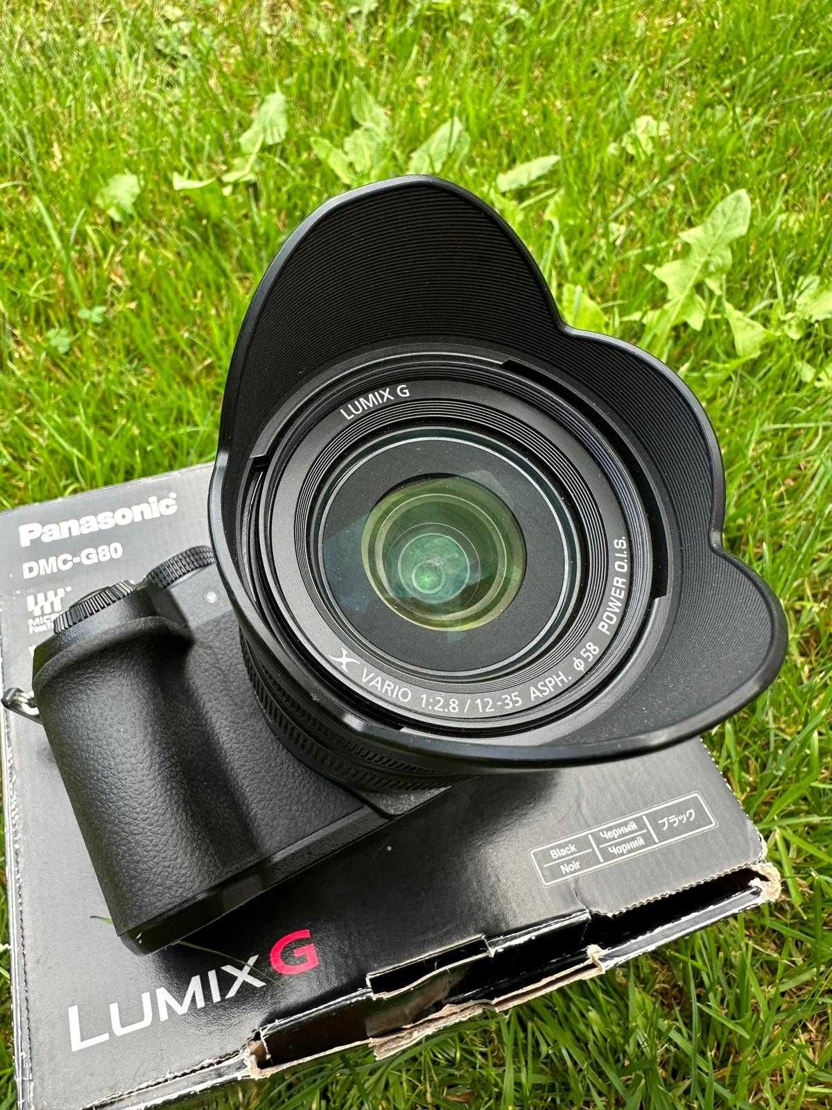 Panasonic Lumix DMC-G80  + Obiectiv foto Panasonic - Lumix G X II