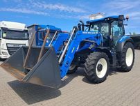 New Holland t6.160 ec s5 smart cu incarcator frontal 735la cupa robust m2.2/1.56s furca paleti 1600 New holland t6.160 ec s5 smart cu incarcator frontal 735la cupa robust