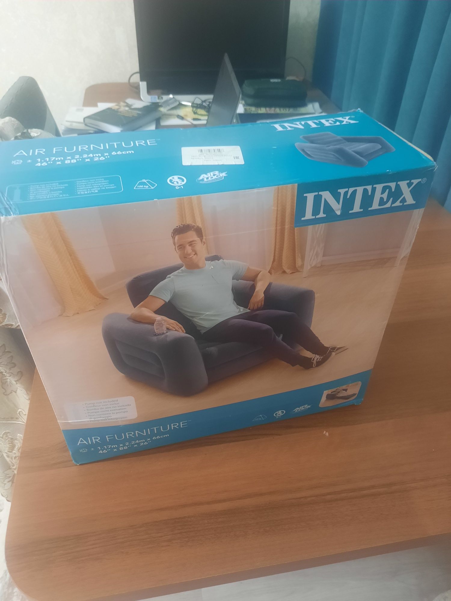 Надувное кресло кровать Intex 66551