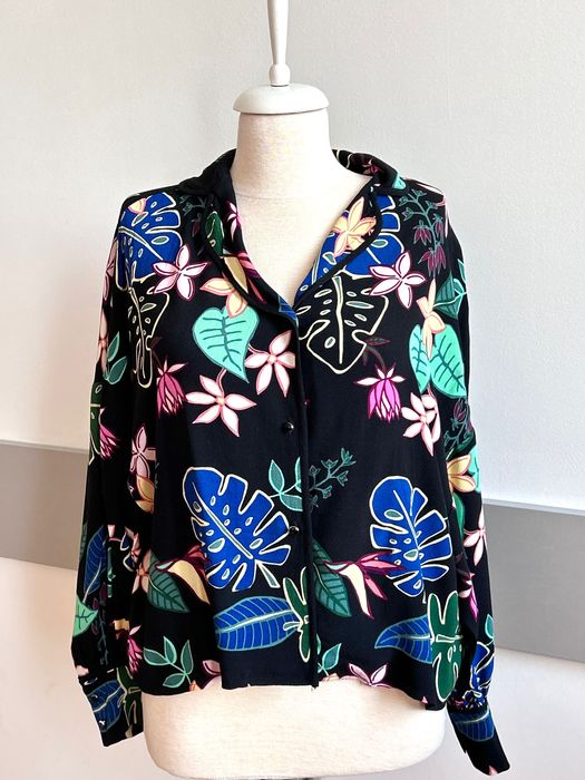 Mint & Berry разкошна риза с наситен цветен десен