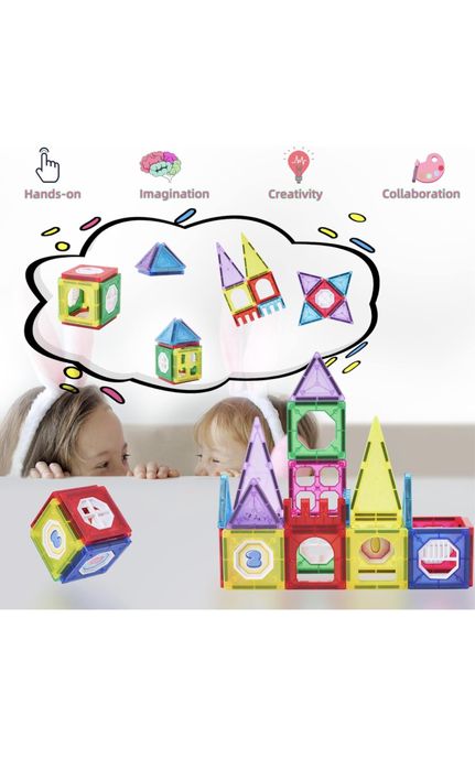 Set de constructie Magnetic, 34 piese NOU