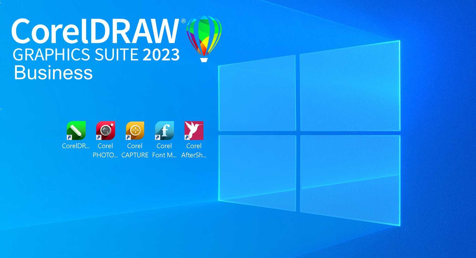 CorelDRAW BUSINESS 2023-3Lifetime Licenses.- Cadou Windows 11 PRO DVD