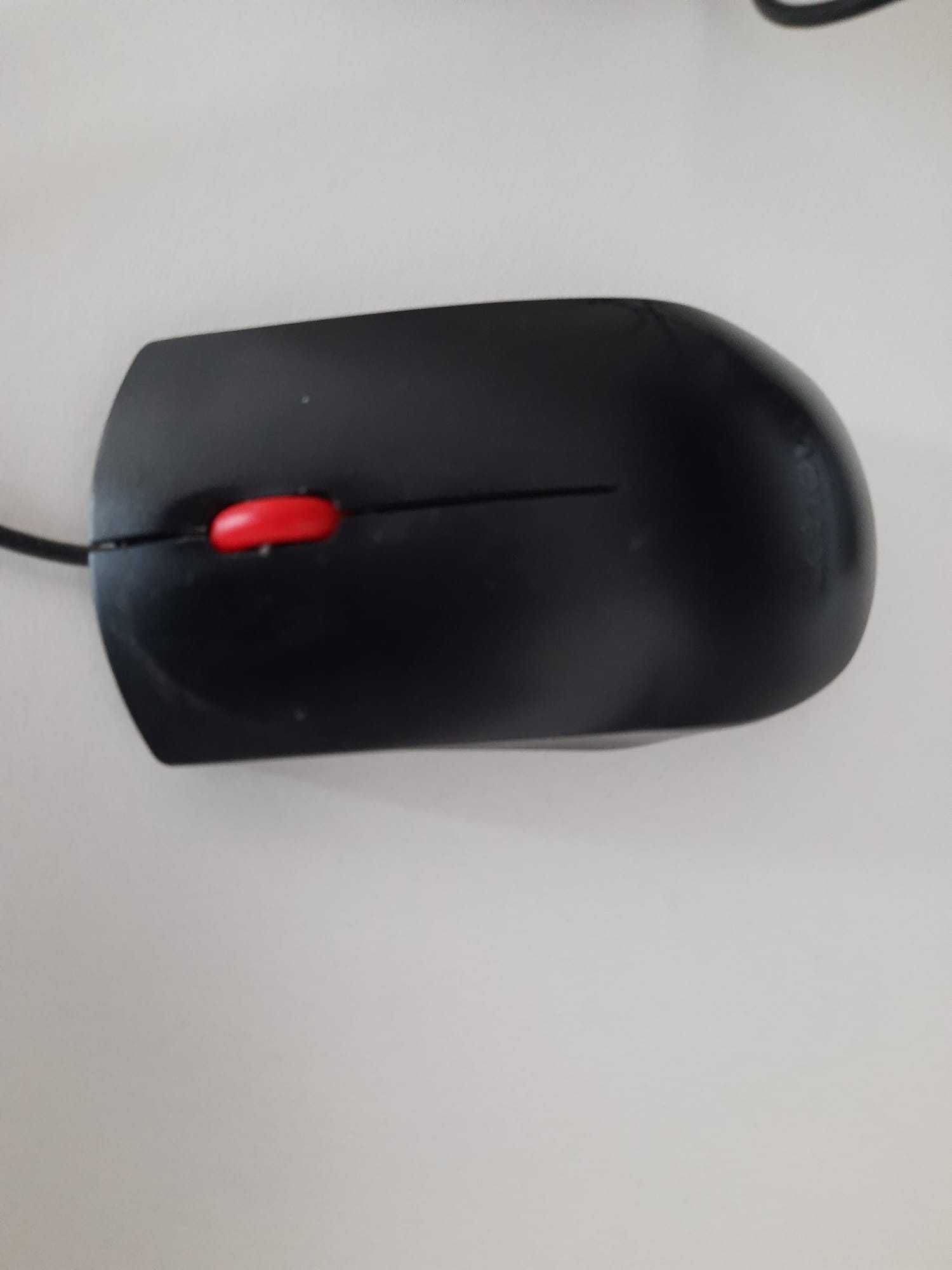 Mouse cu fir Lenovo si HP alb si negru