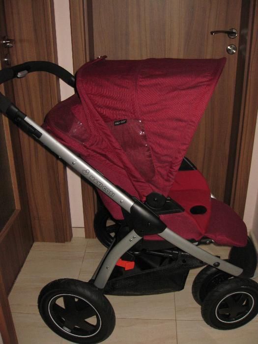 Чисто нова Maxi Cosi Mura Plus 3 Robin Red 2 в 1 с кош за новородено