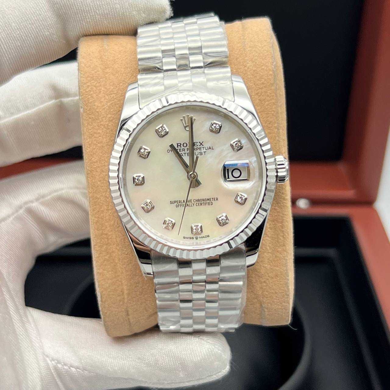 Rolex Datejust 36mm jubilee сребро 2