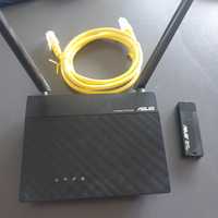 Router Wirless Asus + Placa de retea Wireless