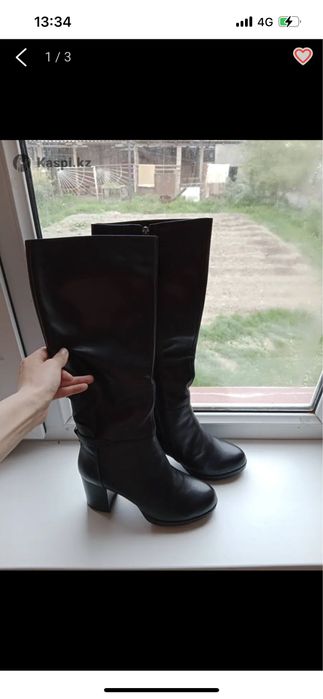 Сапоги натуральная кожа.