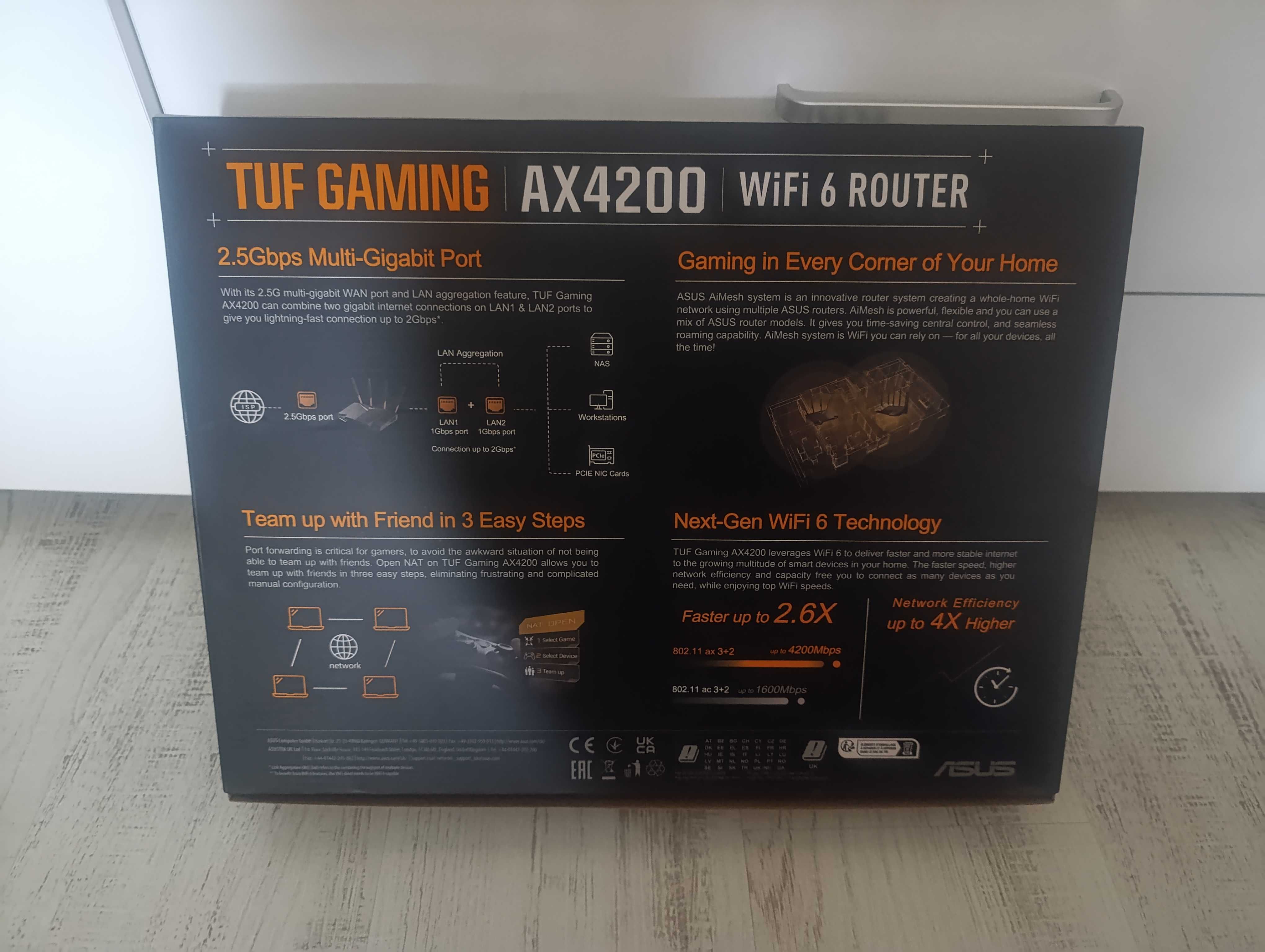AX4200 ASUS TUF GAMING WIFI 6 Гигабитов Рутер
