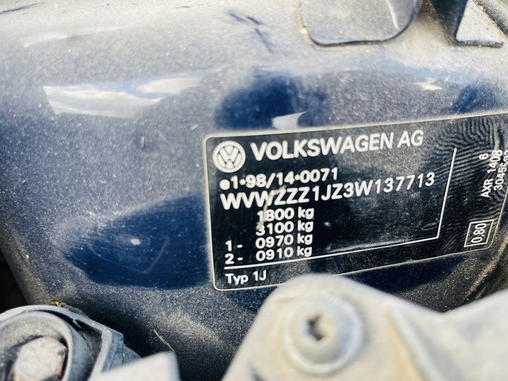 Piese Auto Originale —> Vw golf 4 1.9 TDI cod motor AXR din 2003