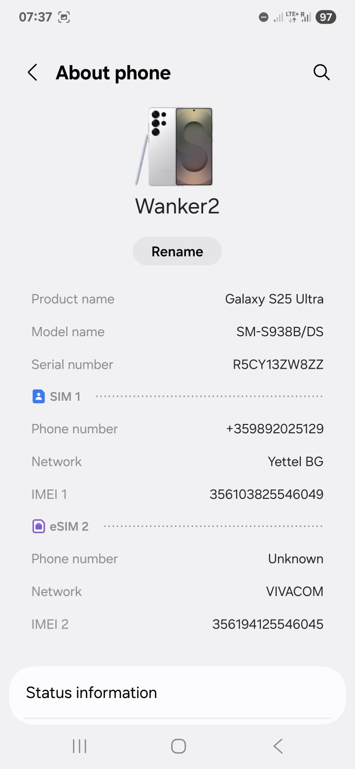 Samsung Galaxy s25 ultra 1 TB white