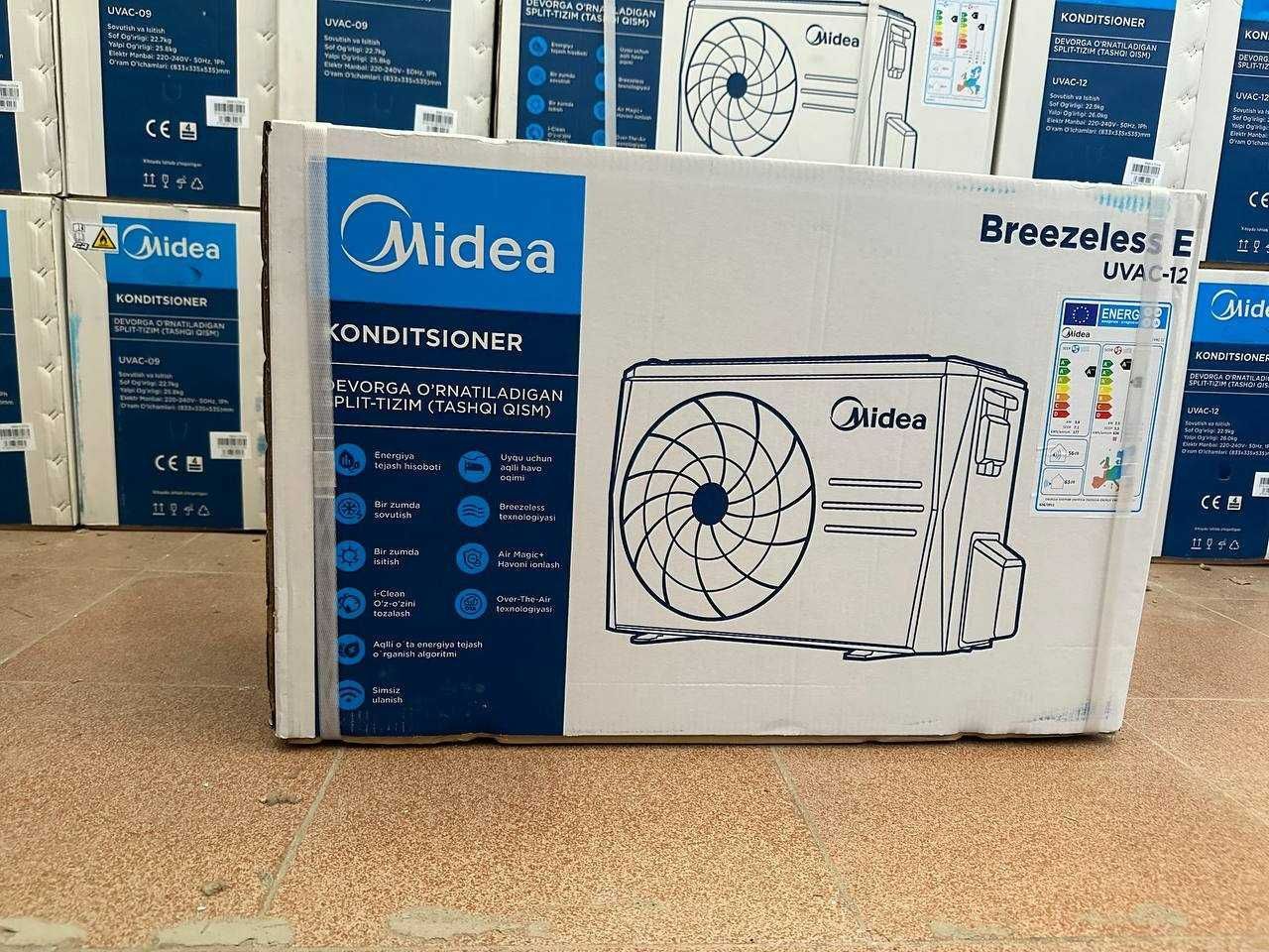 Кондиционер Midea / со склада /Breezeless E  9.000 БТЕ Inverter Quattr