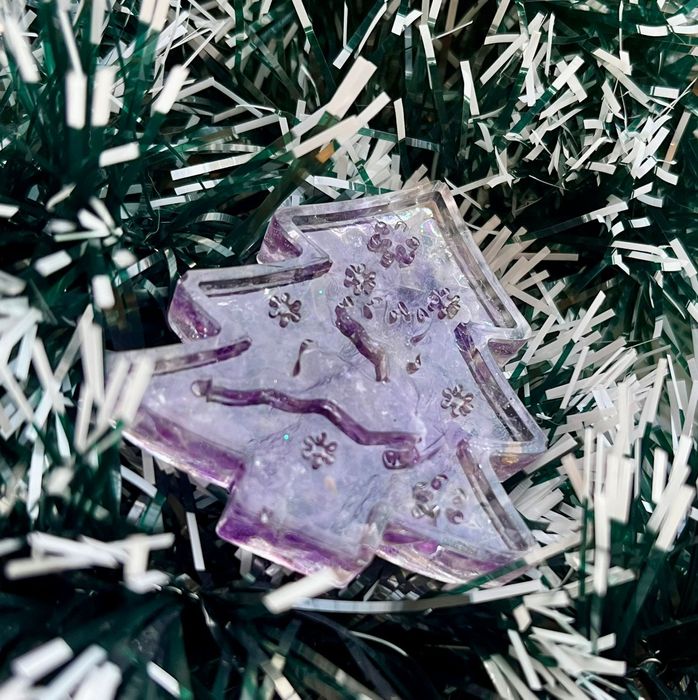 Елочные украшения из эпоксидной смолы ручная работа