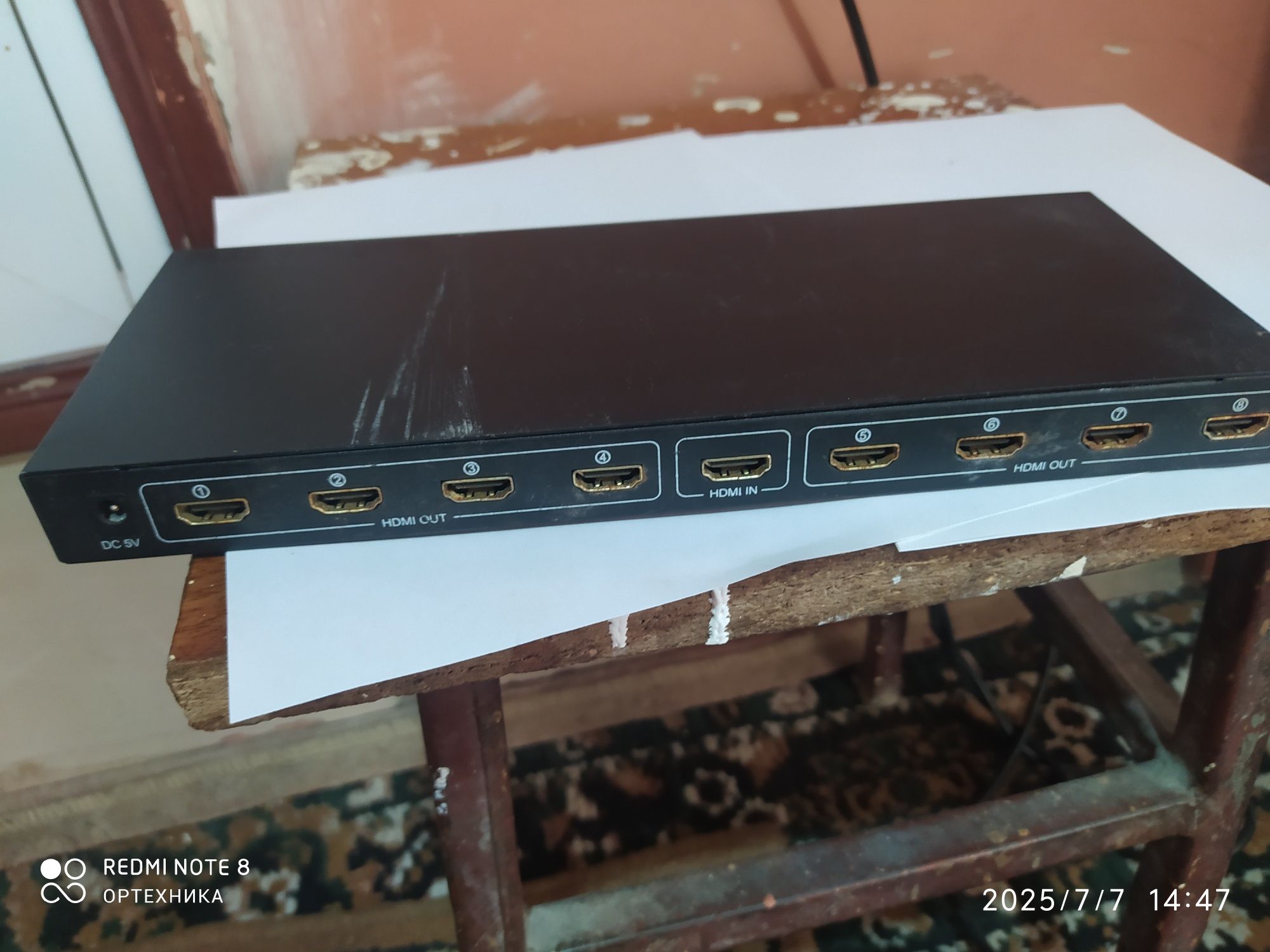 SPLITTER.  HDMI. 8  порт ли расимдаги  холат ООО