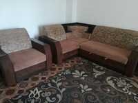 Срочно продам угловой диван с креслом  Украина отличная, не  просевшая