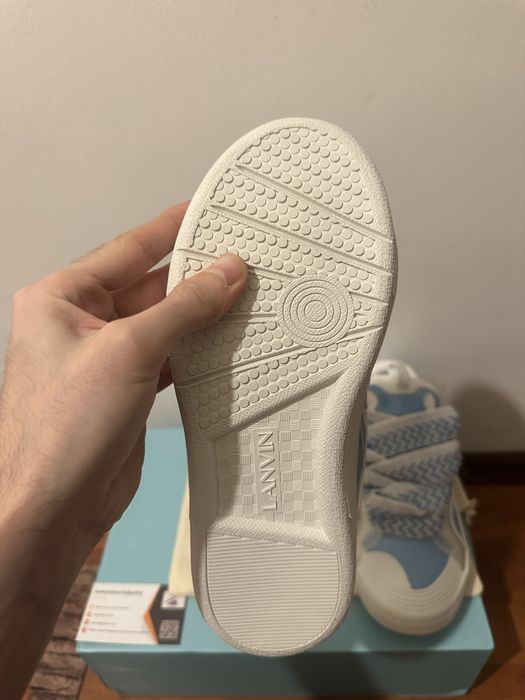 Lanvin Leather Curb Baby Blue
