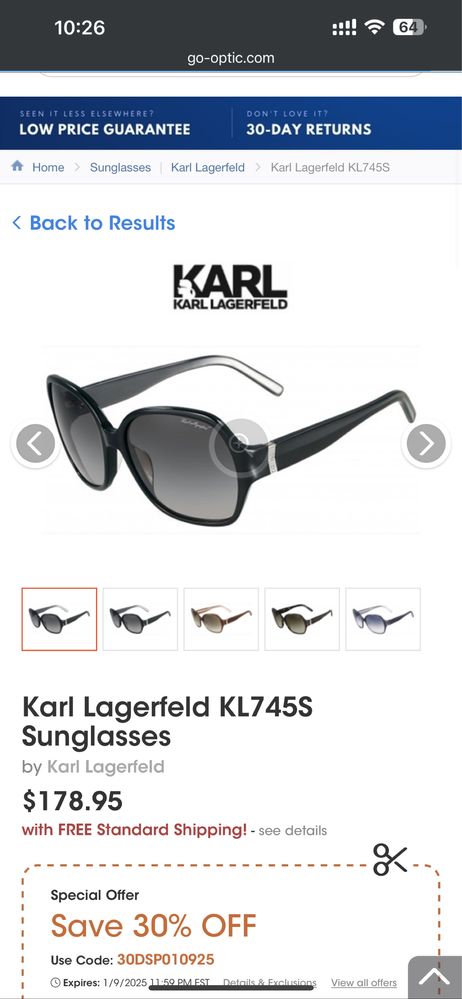 Karl Lafergeld дамски слънчеви олила