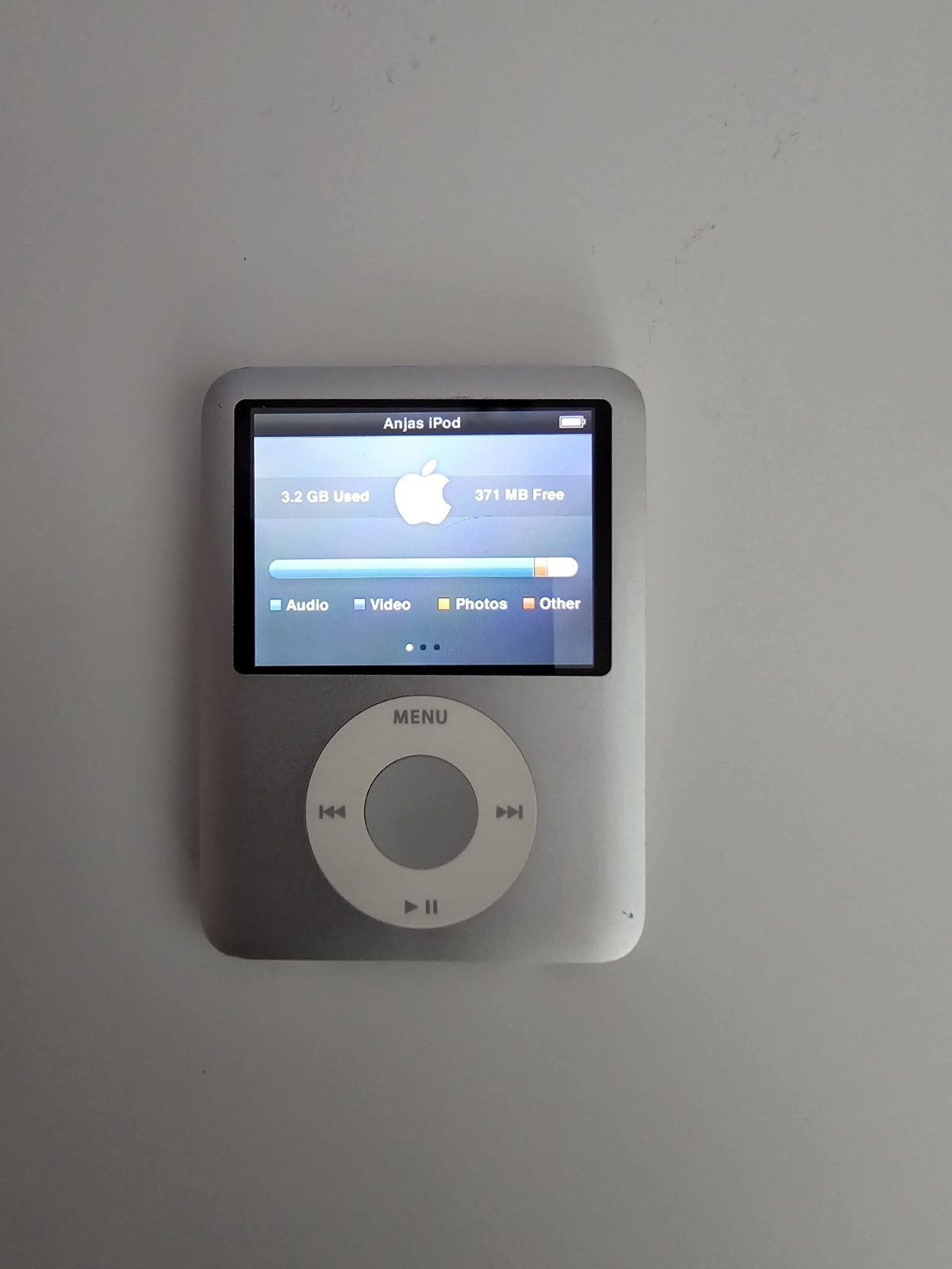 Apple Ipod nano 3gen 4gb silver