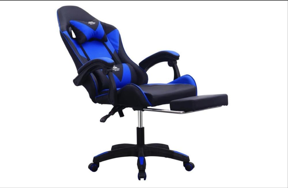 Scaun de gaming noi cu suport de picioare