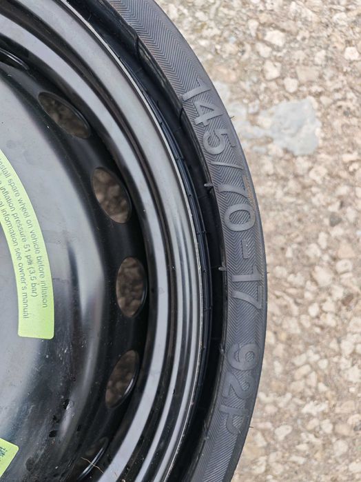 Резервна гума джанта патерица Mercedes 145 70 17 SLK R172