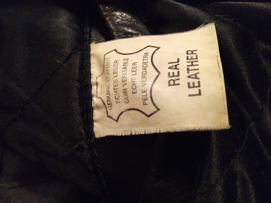 Мъжко кожено яке XXL,черно