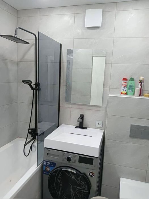 Ремонт ванной комнаты под ключ (кафель, гипсокортон, сантехника)