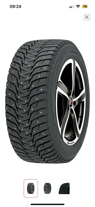 Шины зимные, шипы. Goodride Z-506 225/55 R17 101T с шипами