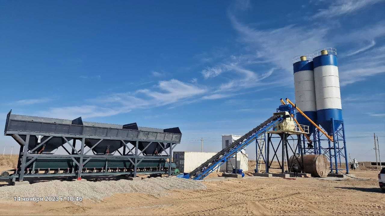 Бетонный завод от 35m3/ч до 120m3/ч Есть в наличии