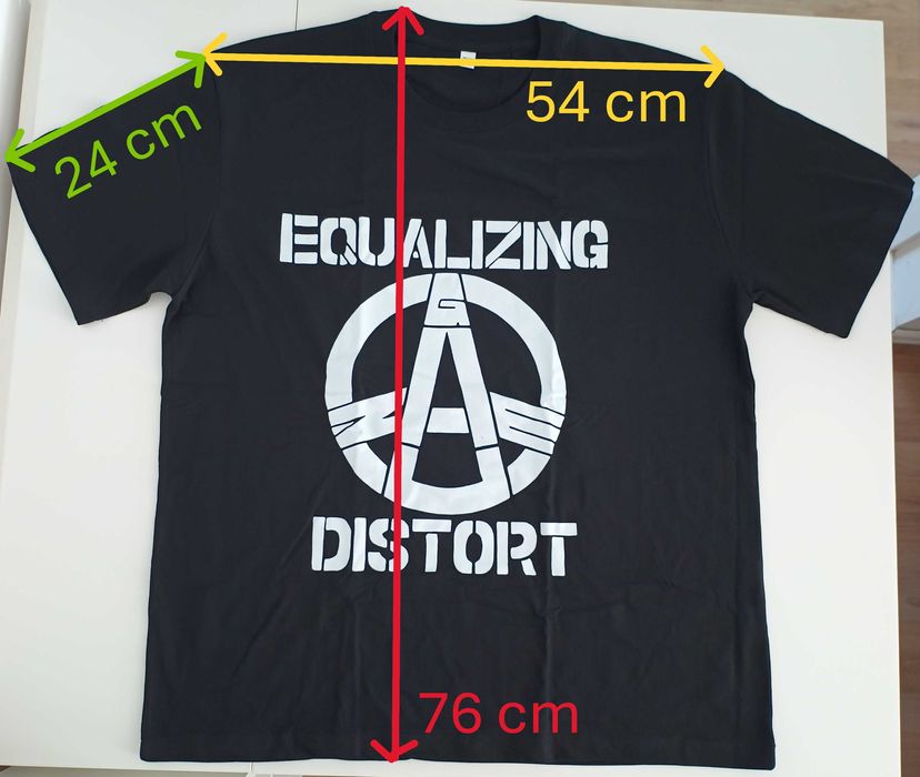 Tricou imprimat fata/spate punk Equalizing Distort XXL