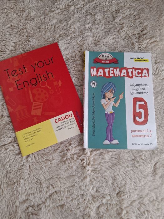 Culegere matematica clasa a 5-a +CADOU culegere engleză