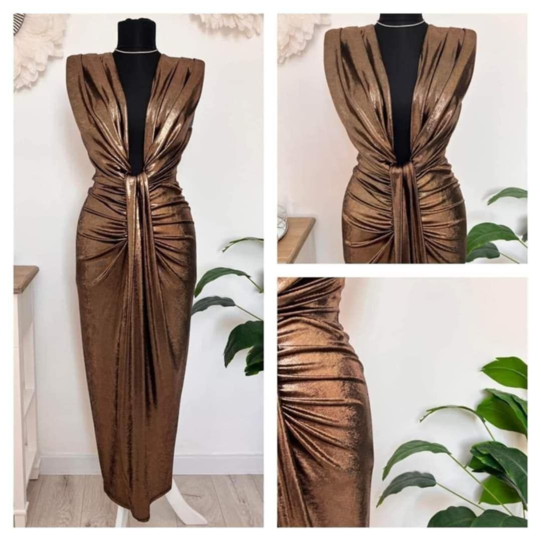 Rochie superbă, disponibilă pe mai multe culori ,material sidefat