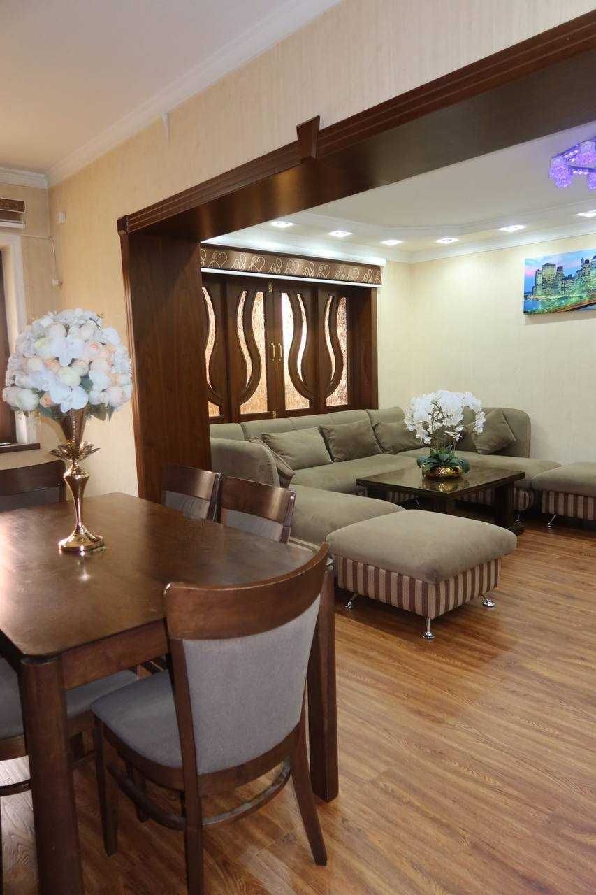 Квартира 4в3, 87 м², евро, Юнусабад, эт.3/4 — с мебелью метро Минор!`